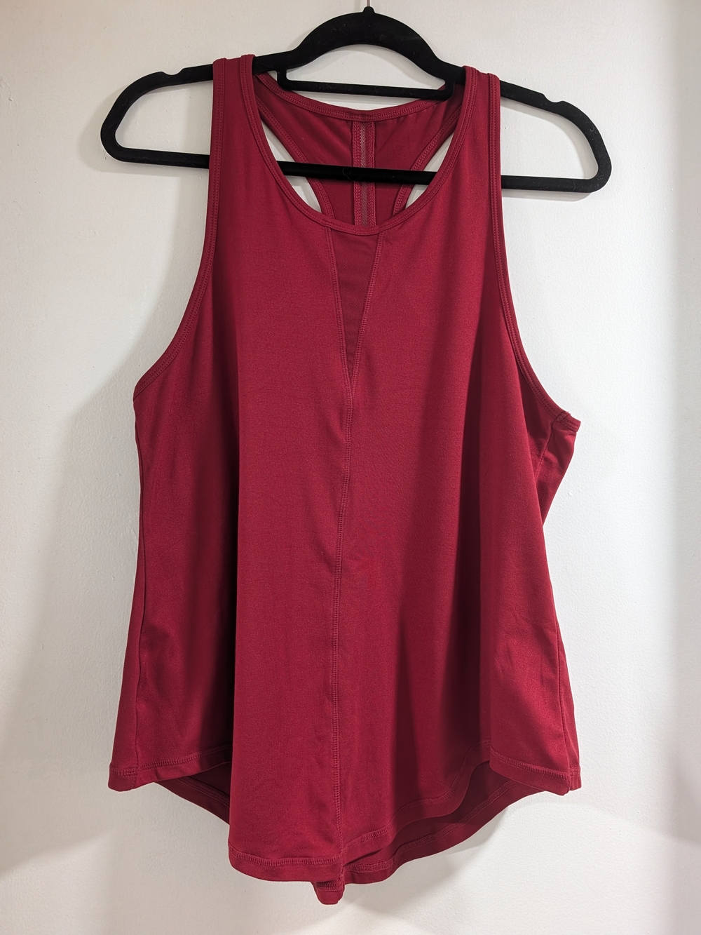 ZYIA Deep Red Racerback Tank Top